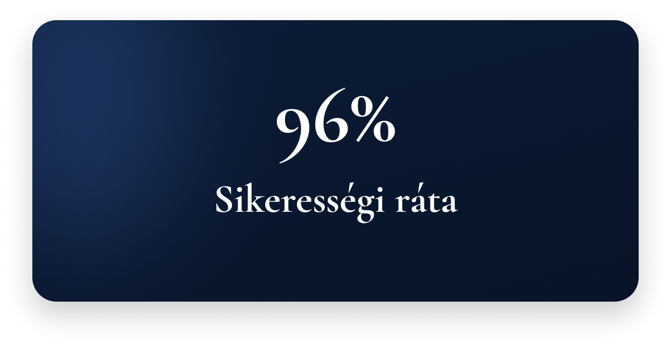30 év pénzügyi és banki tapasztalat, több mint 1000 elkészített pénzügyi terv és 96%-os sikerességi arány üzleti tervek készítésében.